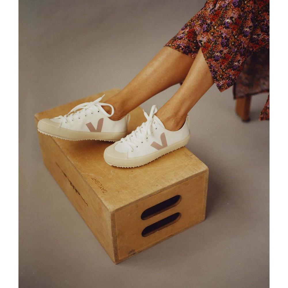 Women's Veja NOVA CANVAS Shoes White | ZA 530EBC